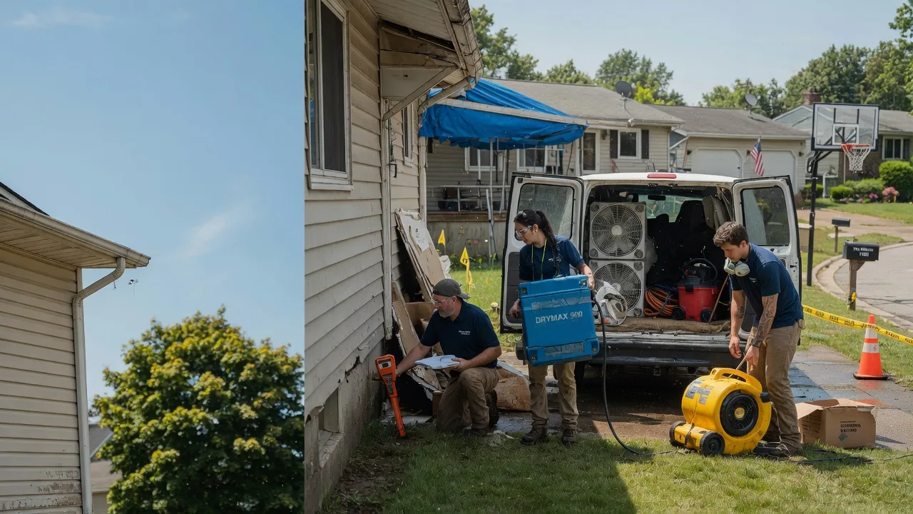 Ceiling Leak Cleanup in Downs, IL near me